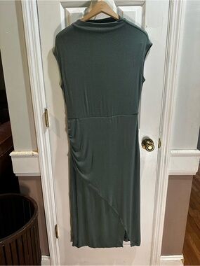 NWT The Commons Stitch Fix Maxi Dress Mischa Fitted Cap Sleeve Green Layered L